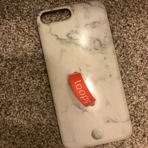 Loopy Case iPhone 6/7/8 PLUS white marble